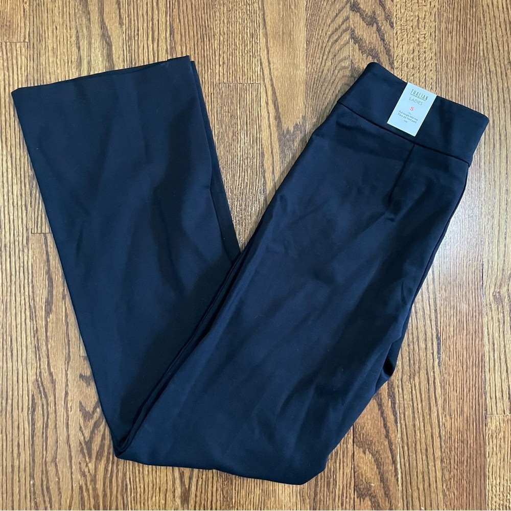 Thalian Black Full Length Mid Rise Pullon Pant Size Small,‎ NWT